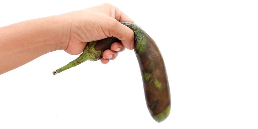 Rotten eggplant symbolizes the damp potential of how to multiply food