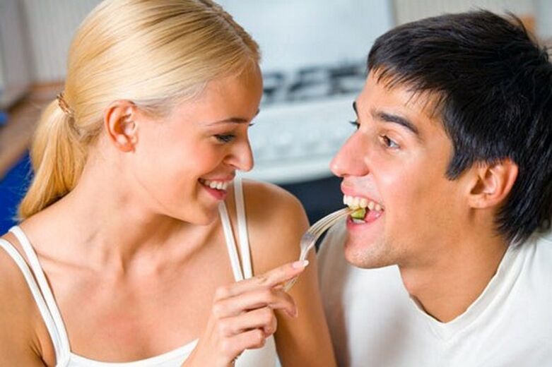 women feed men products to stimulate potency