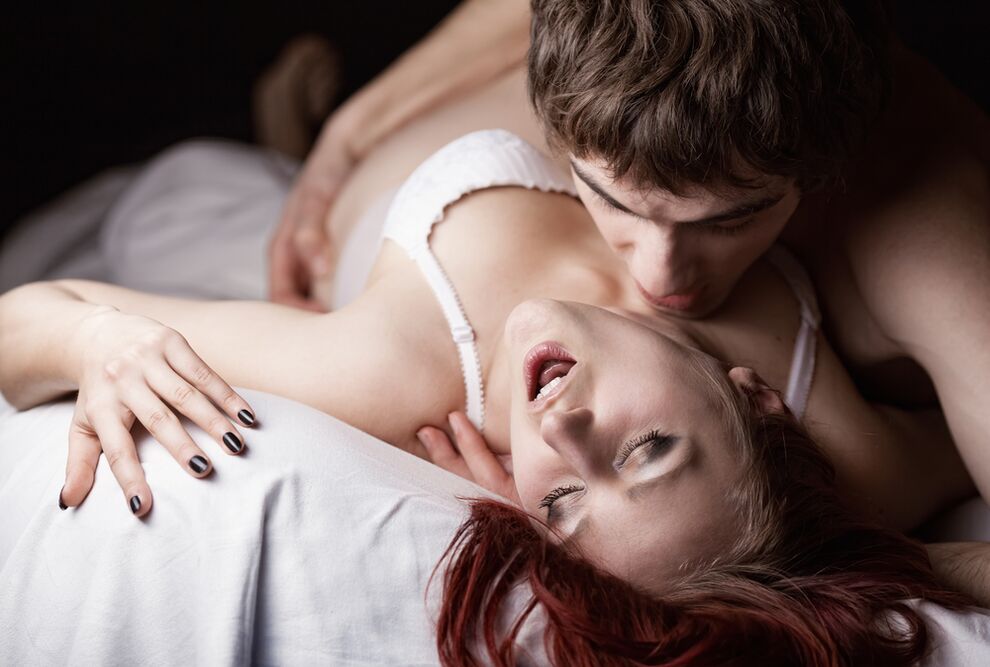men are excited to caress women
